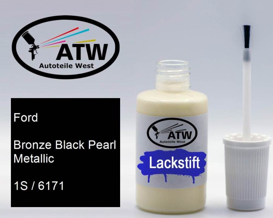 Ford, Bronze Black Pearl Metallic, 1S / 6171: 20ml Lackstift, von ATW Autoteile West.